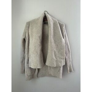 J.Crew XS Lambswool Blend Knit Open Front Cardigan Sweater Warm Cozy